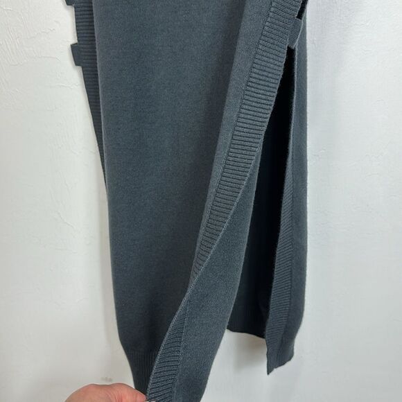 MerSea Anywhere Open Side Sleeveless Sweater Tunic In Charcoal Size S/M - Picture 5 of 8